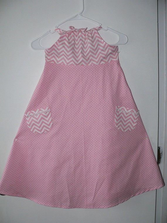 Items similar to Girls pink halter dress on Etsy