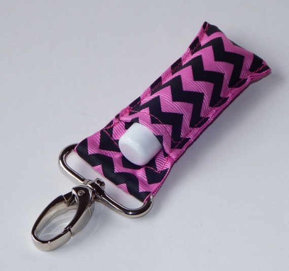 Chapstick Holder Keychain//Lip Balm by ShawnAlisonDesigns on Etsy
