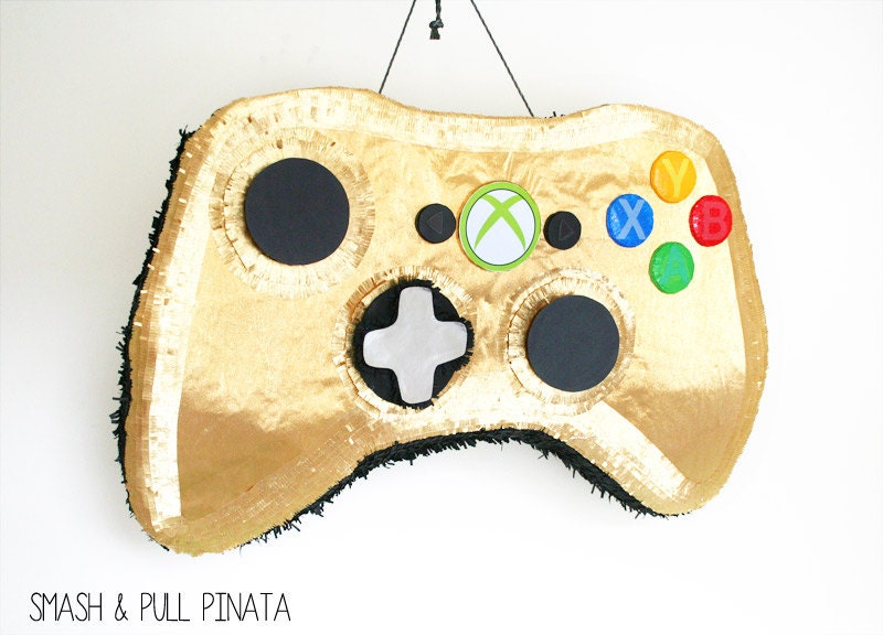 XBOX Controller Video Game Pinata Gamer by SmashandPullPinata