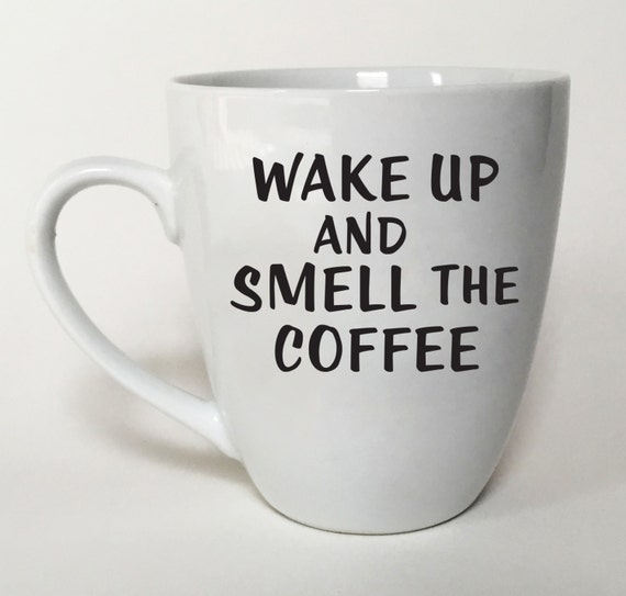 Items similar to Funny Mug - Fun Gift Idea - Office Coffee Mug - Wake ...