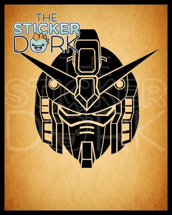 RX78 Gundam Head Vinyl Decal by StickerDork on Etsy