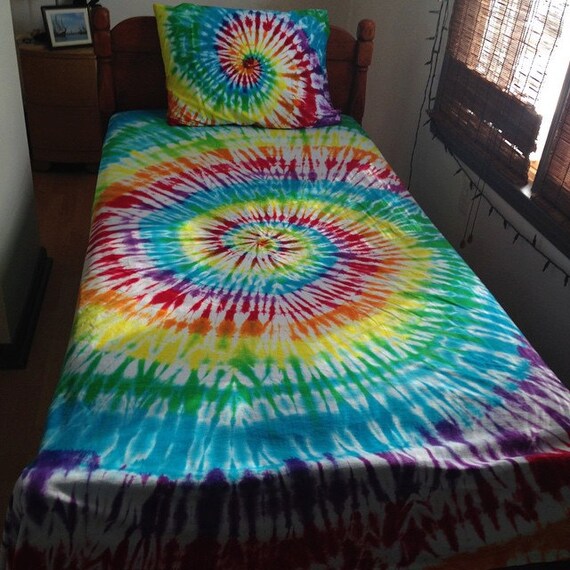 TieDye Bed Sheets by DoYouWannaDye on Etsy