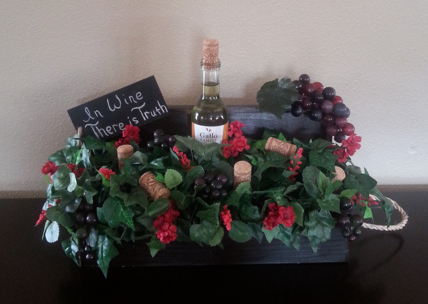 Floral Arrangement Wine Wine Box Wine Corks Premium Faux