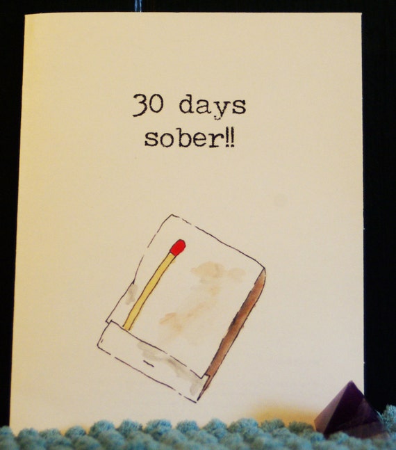 30 Day Sobriety Card By Artismyhigherpower On Etsy 8670