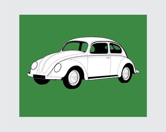 Vw Beetle Art | Etsy