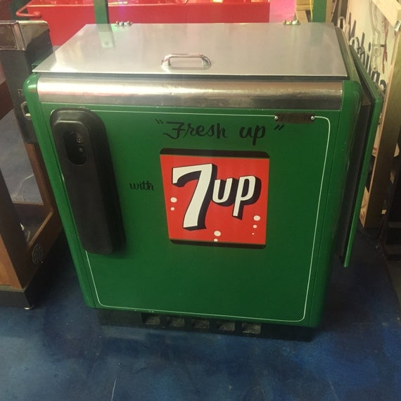 Vintage 7 Up Ideal 55 Vending Machine Embossed 10 By Bitdclassics