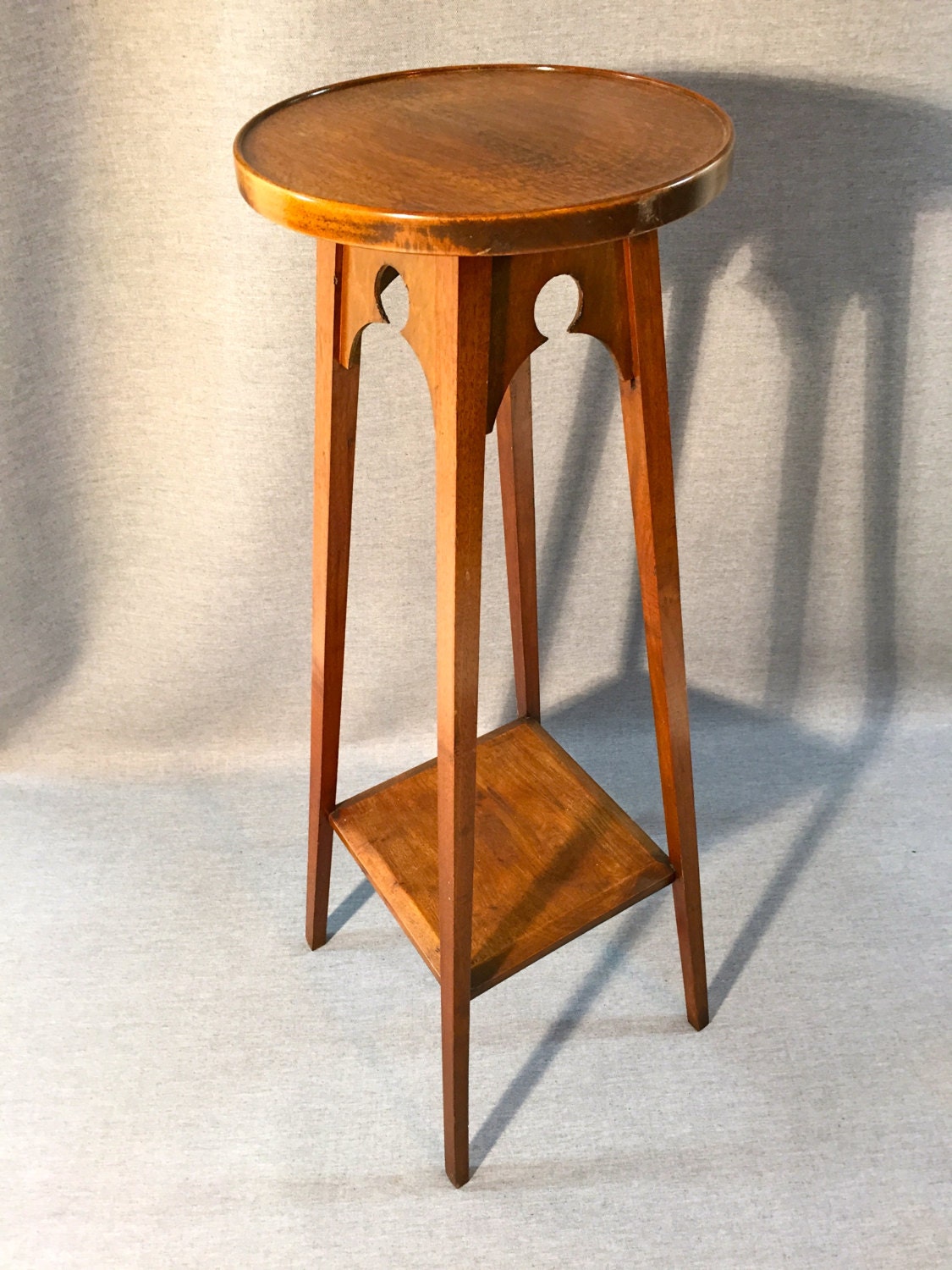 Arts and Crafts Walnut Plant stand by NicholasArthurs on Etsy