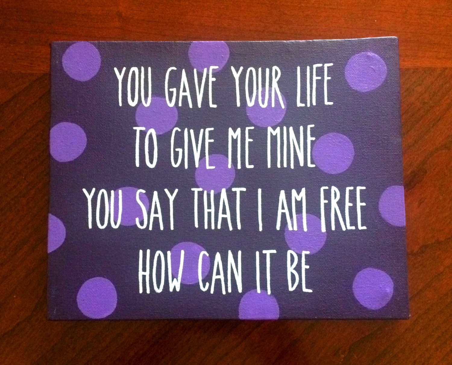 Made to Order Canvas How Can It Be Lauren by MyOhSoCraftyLife