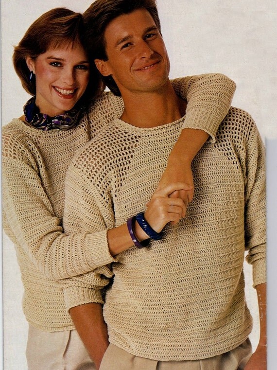 crew neck sweater crochet pattern for men by ...
