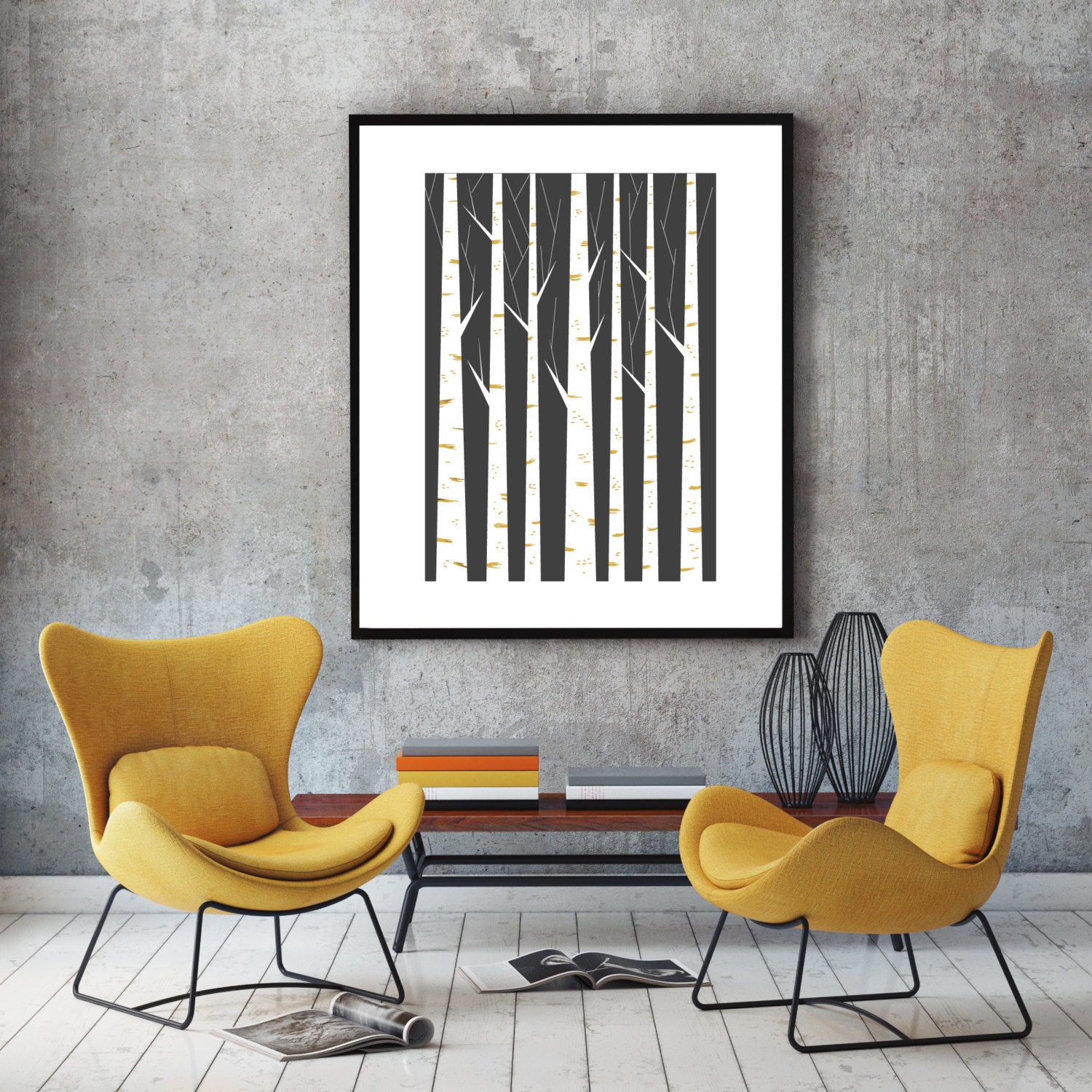 Geometric print wall art minimalist art poster scandinavian