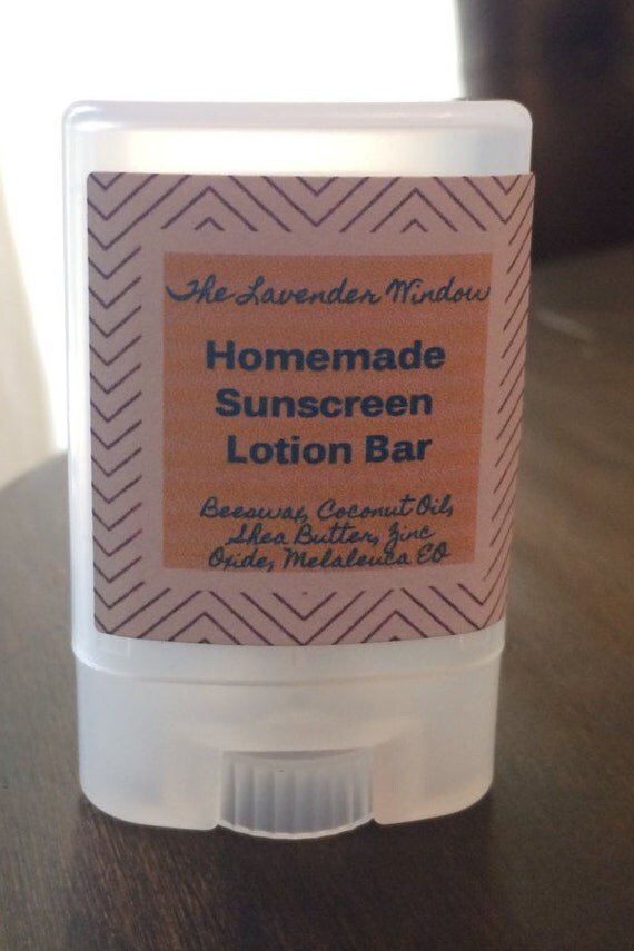Homemade Sunscreen Lotion Bar by TheLavenderWindow on Etsy