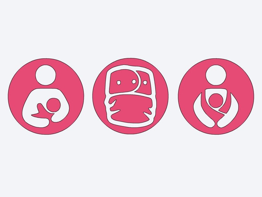 Breastfeeding decal cloth diaper decal baby wear by boobys4babys