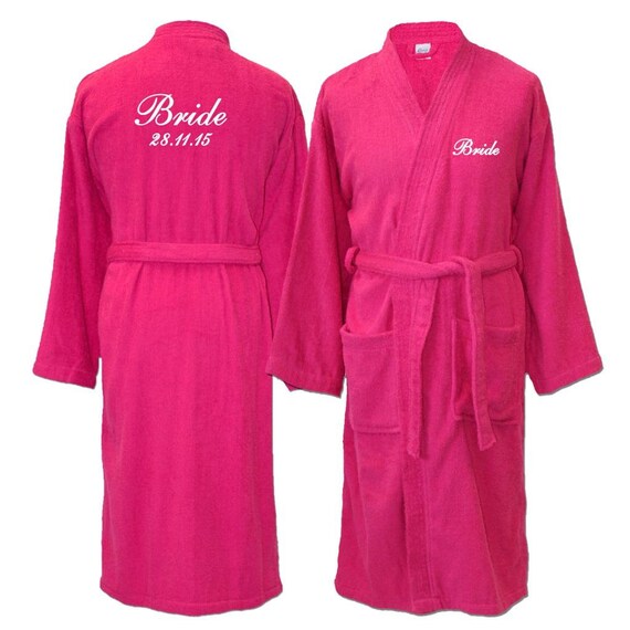PERSONALISED Embroidered Bathrobes Dressing by BangTidyClothing