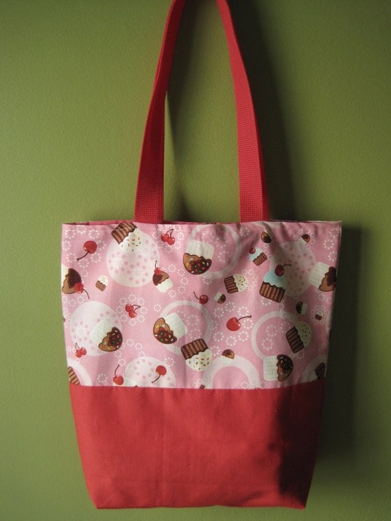 Cupcake Tote Bag by sparklegirl on Etsy