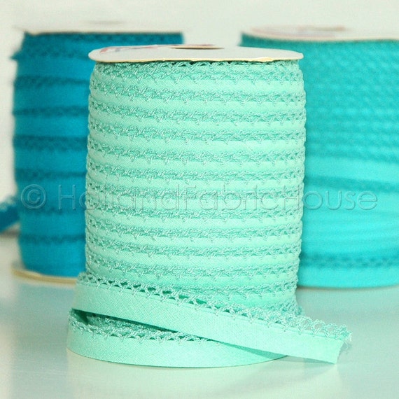 Double fold picot crochet edge bias tape by HollandFabricHouse