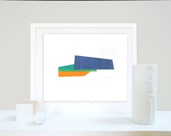 Contemporary Collage, Abstract Modern Art, Original Artwork, Collage Wall Art