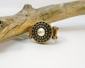 Bronze Colored Stretch Ring, Women's Jewelry, Gifts for Her