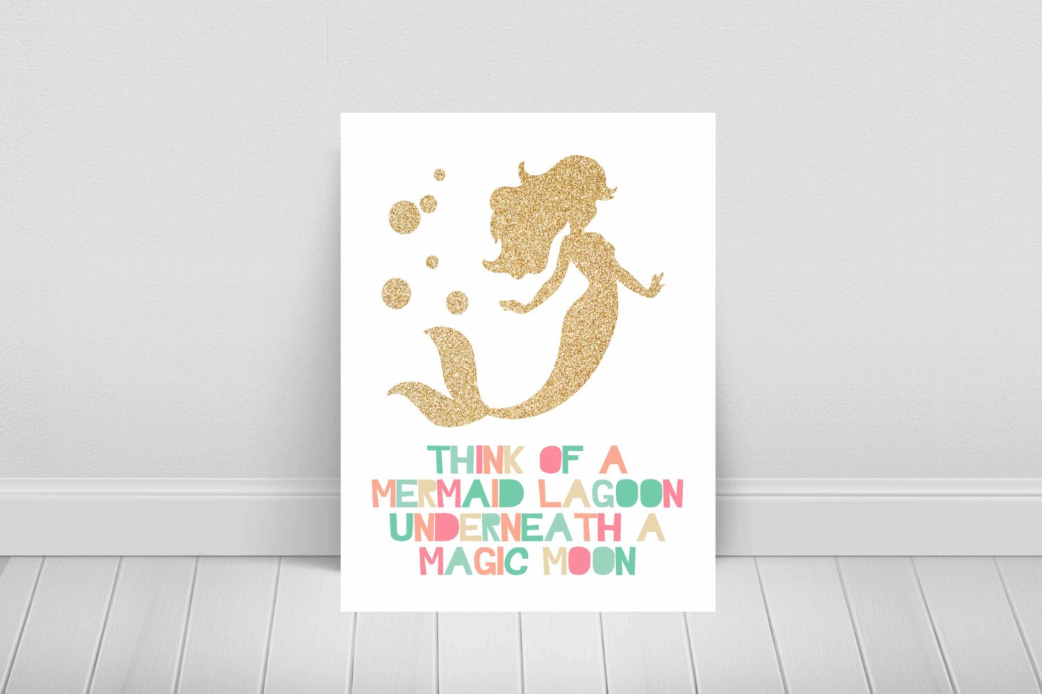 mermaid printable mermaid quote peter pan multiple sizes