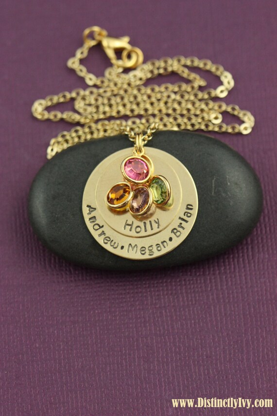 SALE Gold Personalized Necklace Grandma by DistinctlyIvy on Etsy