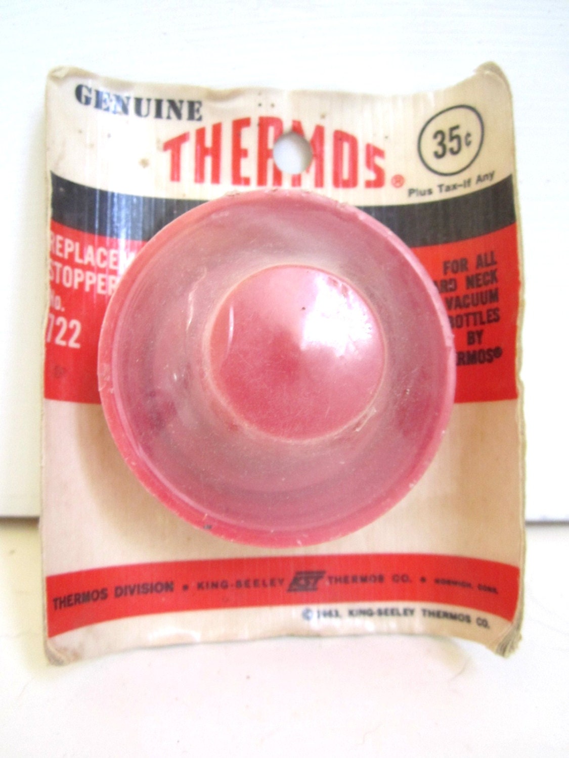 Vintage Thermos Red Replacement Cap by VintageMementos on Etsy