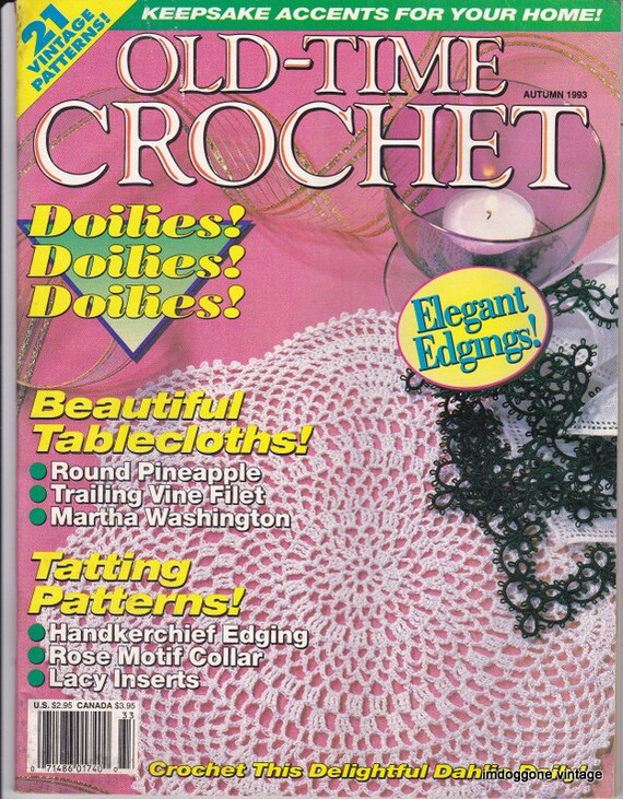 OldTime Crochet Magazine Autumn 1993 21 Vintage Crochet