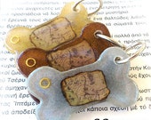 ON SALE LOTR Bone Dog Tag - Map of Middle Earth and The One Ring - Inspired by Lord of the Rings and The Hobbit Handmade Dog Collar Accessor