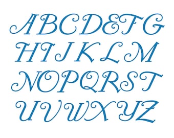 SVG Monogram Font, Alphabet Cutting File, Commercial Use, RKLFH