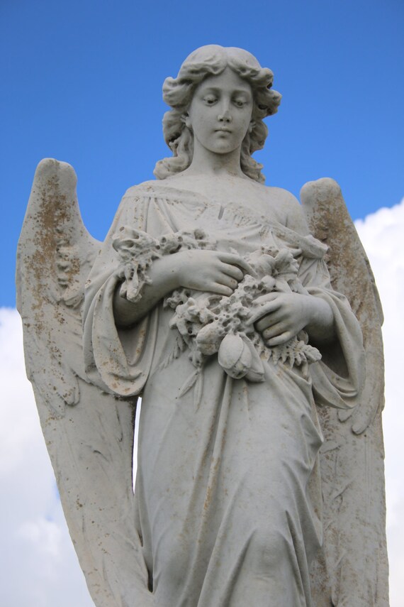 Blue Sky Angel (5" x 7" photographic greeting card - blank inside/with envelope)