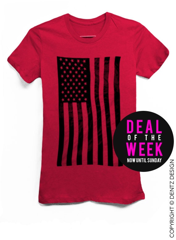 red black and green american flag shirt