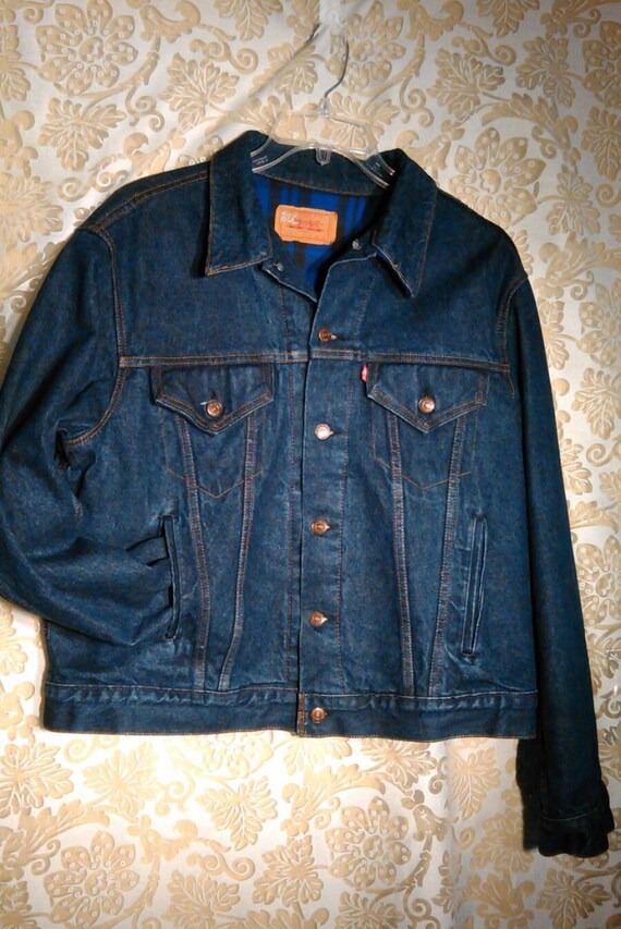 levi's flannel lined denim jacket