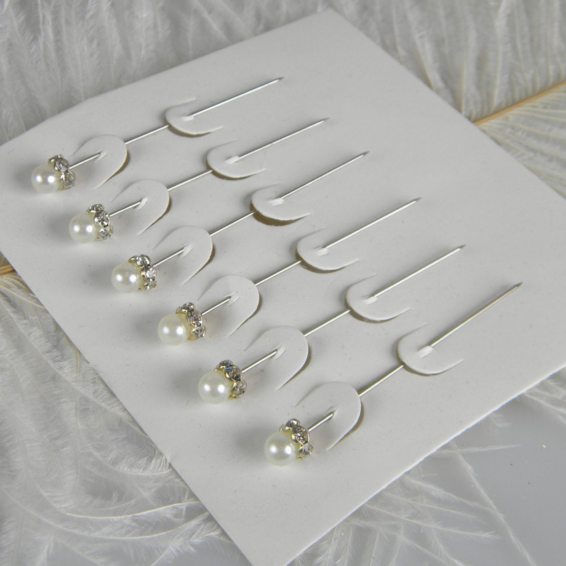 Corsage Pins Straight Pins Pearl Decorative for DIY