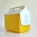 Igloo Little Playmate Cooler - Side Button - Yellow Vintage 1980s Coolers