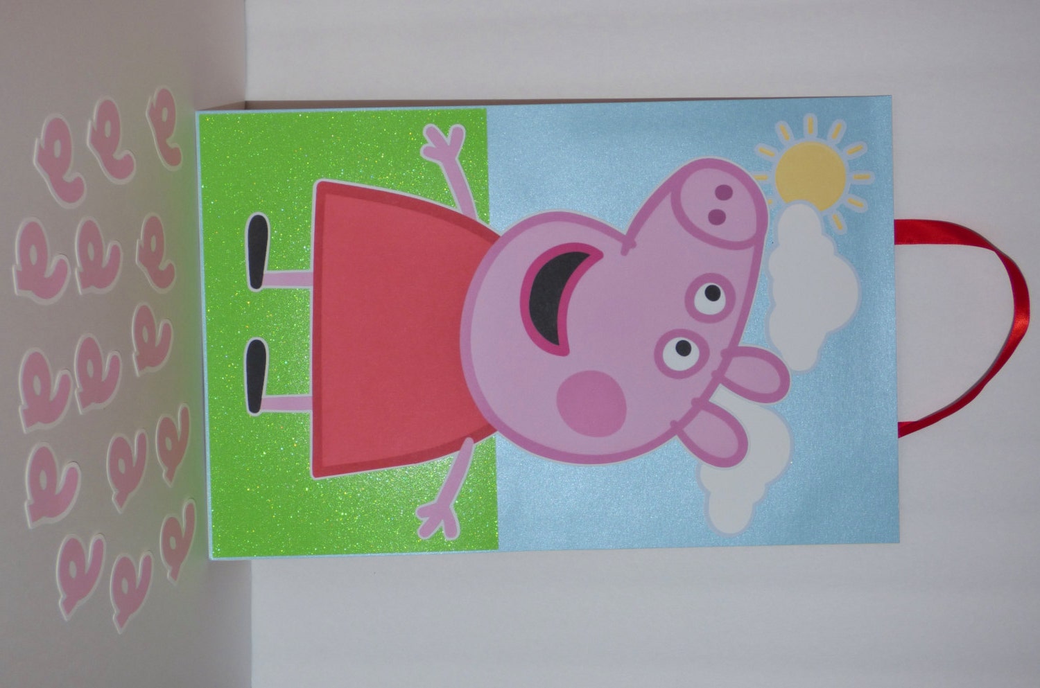 Pin the Tail Peppa Pig Game Birthday Party Wall Hanger