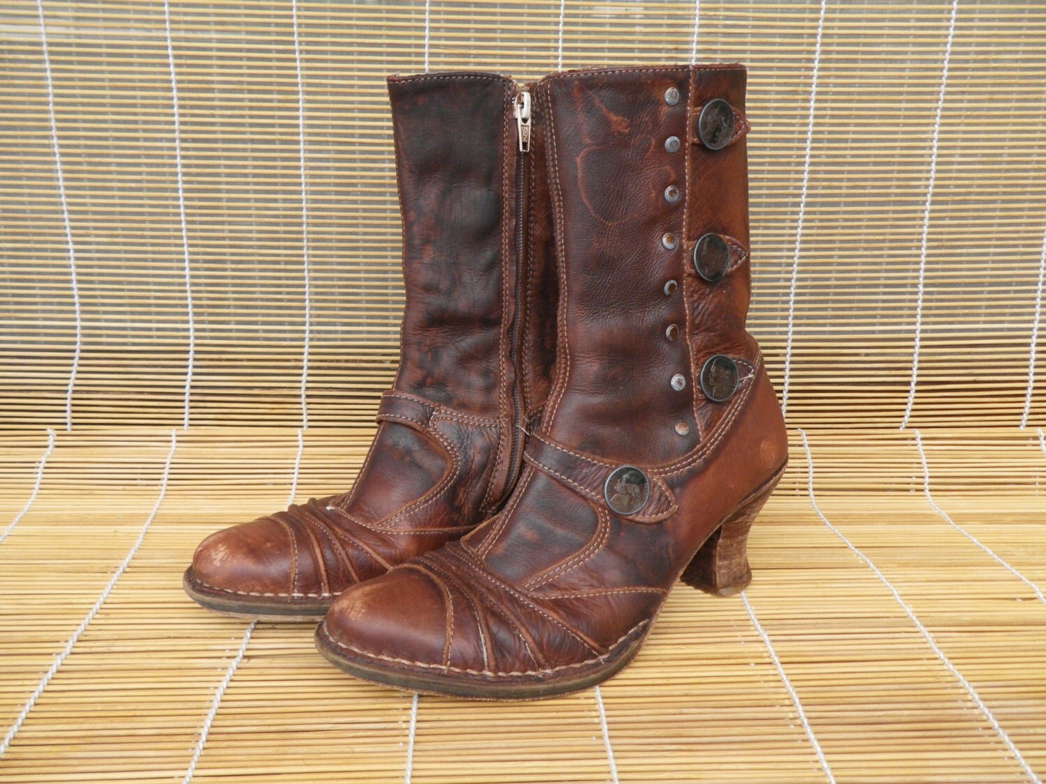 vintage brown leather shoes