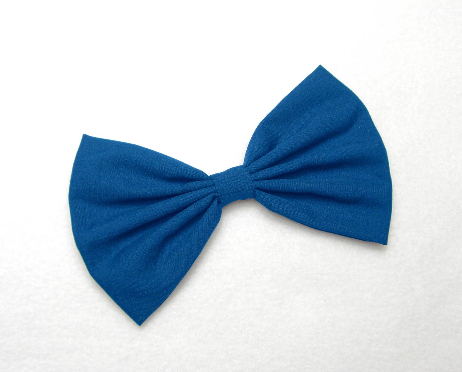 Blue Hair Clip In Bow - wide 2