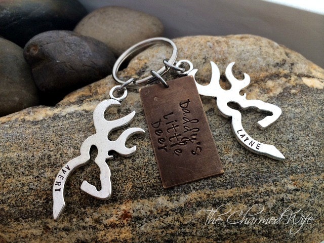 Personalized Hunting Key Chain Deer Key Chain Custom Key