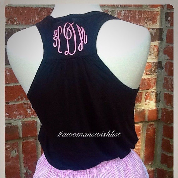 Monogrammed Bella Flowy Loose Fitting Tanks for by AWomansWishList