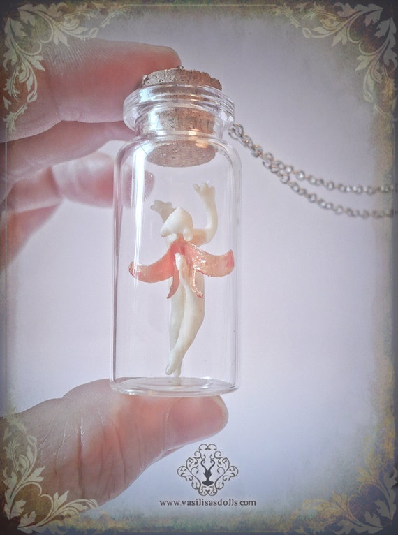 Tiny Fairy Trapped In A Jar By Vasilisasdolls On Etsy