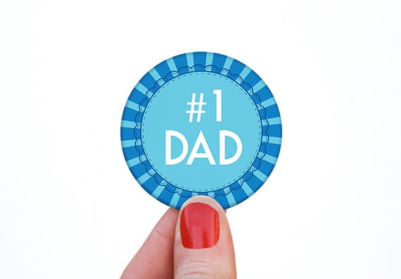 number 1 dad bottle opener badge fathers day by karenwalk