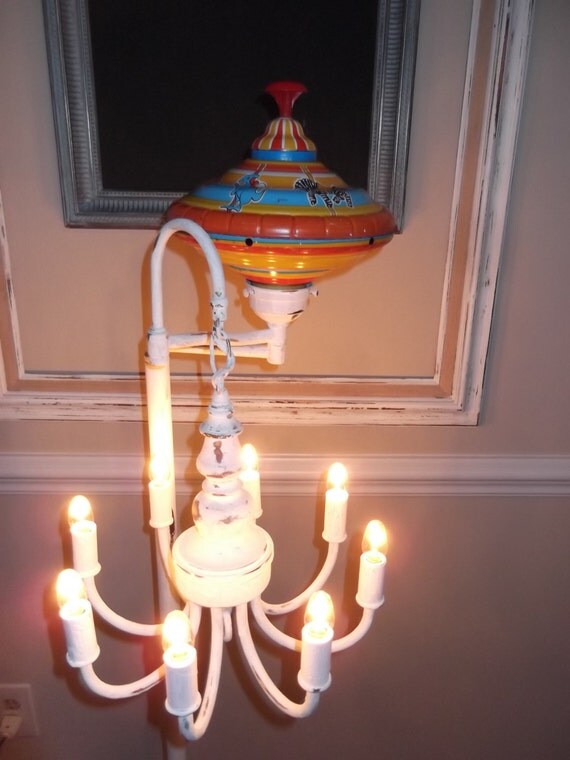 Nursery room chandelier floor lamp nursery lamp vintage spin