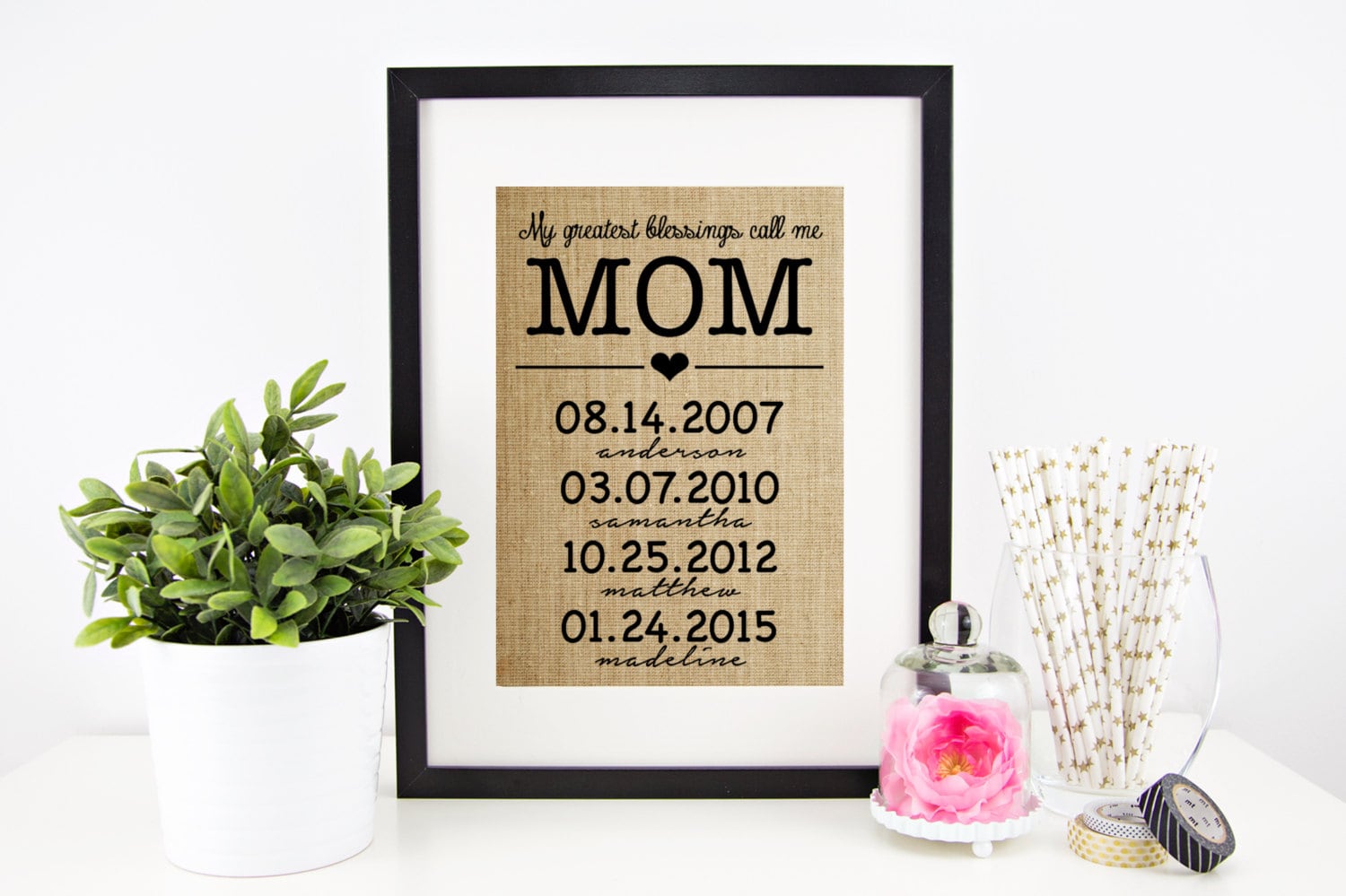 Personalized Mother's Day Gift Birthday Gift for Mom