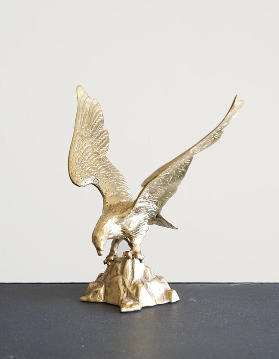 Vintage 13 Brass Bald Eagle