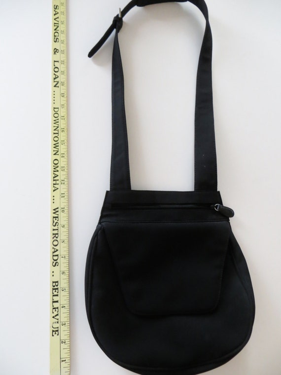 Vintage Shoulder Bag Hobo International Purse Black Woven