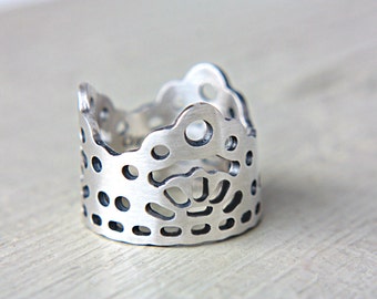 lace crown ring band sterling silver wedding ring lace ring crown ring gothic wedding ring size - Gothic Wedding Rings lace crown ring band sterling silver wedding ring lace ring crown ring gothic wedding ring size - Gothic Wedding Rings