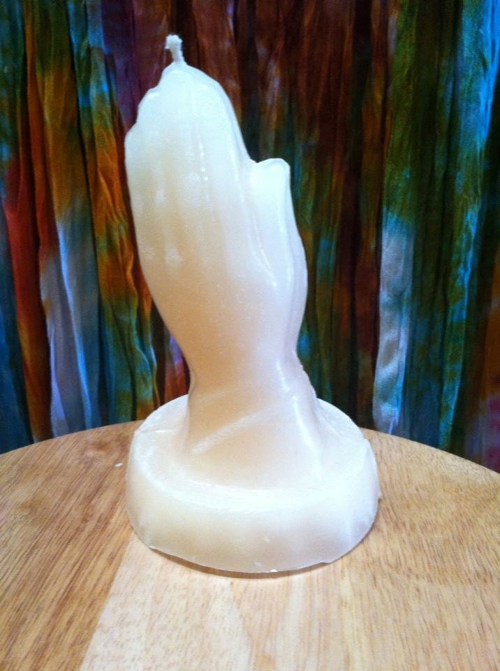 Praying Hands Candle Religious Candles Hands by CandlesByStevie