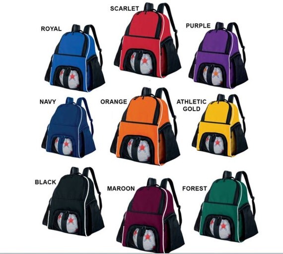 Athletic Sports Backpack Asst Colors FREE Personalization