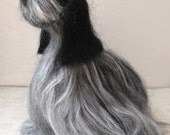 Custom Made Needle Felted Dog Miniature Wool Pet Sculpture Portrait Of Your Own Dog Ethically Produced Wool