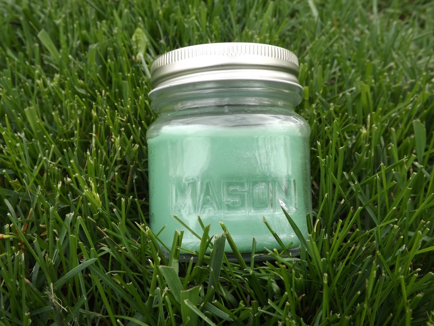 Grass scented candle fresh cut grass 8 oz candle by Regalities