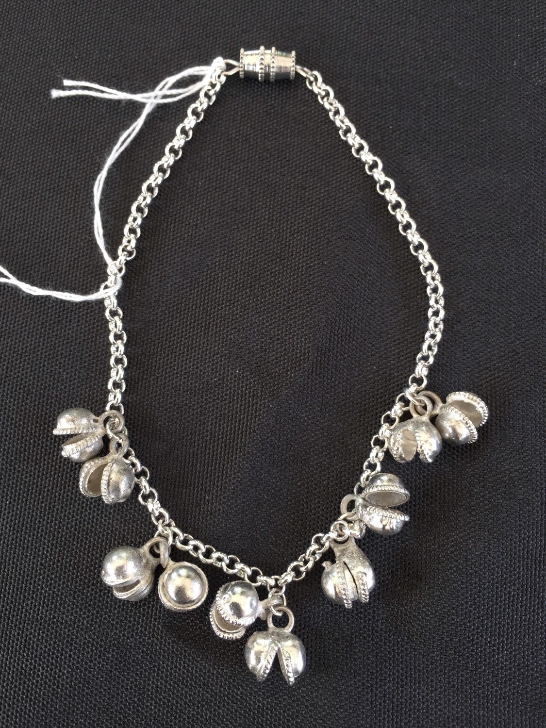 Ankle Bracelet with Bells Sterling Silver Ankle Bracelet