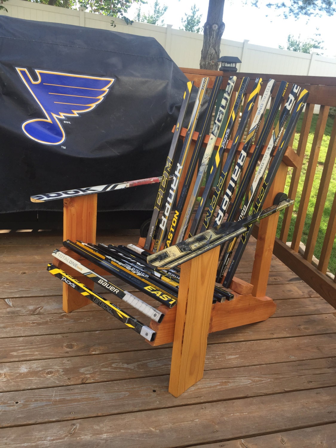Hockey Stick Adirondack Chair
